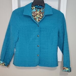 Briggs New York Floral Quilted Jacket